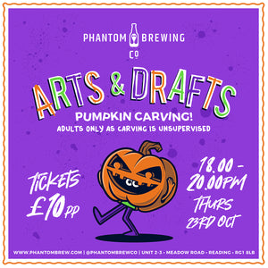 Arts & Drafts: Pumpkin Carving @ Phantom, Reading