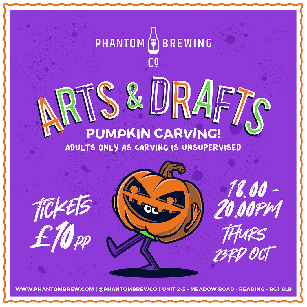 Arts & Drafts: Pumpkin Carving @ Phantom, Reading
