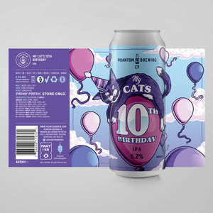 My Cat's 10th Birthday 6 Pack