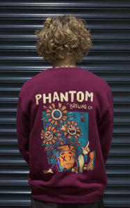 Flower Phantom Jumper - Burgundy