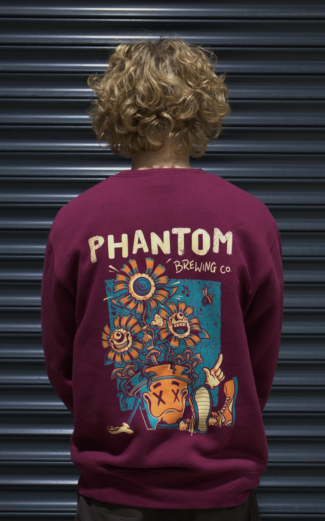 Flower Phantom Jumper - Burgundy